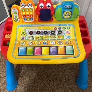 Colorful Educational Music Activity Table for Kids